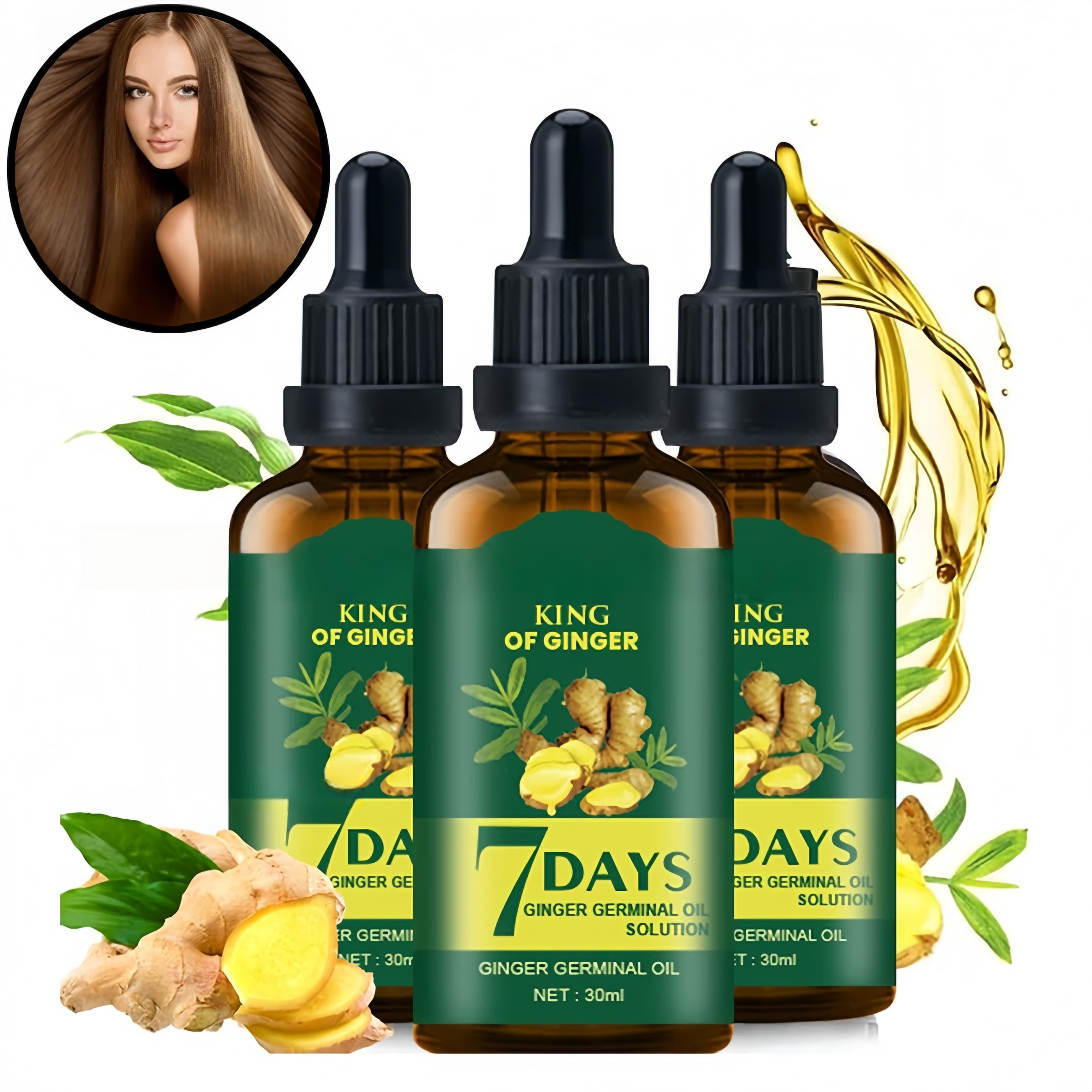 Hair Care Fragrance Essential Oil - Aceite para el Crecimiento del Cabello,
