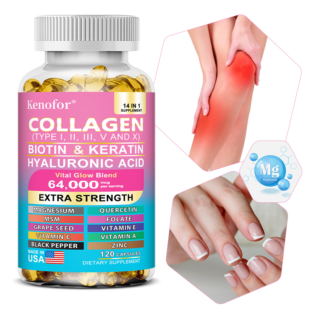 Hair Care Capsule - Cápsulas de colágeno complejas, iluminan el