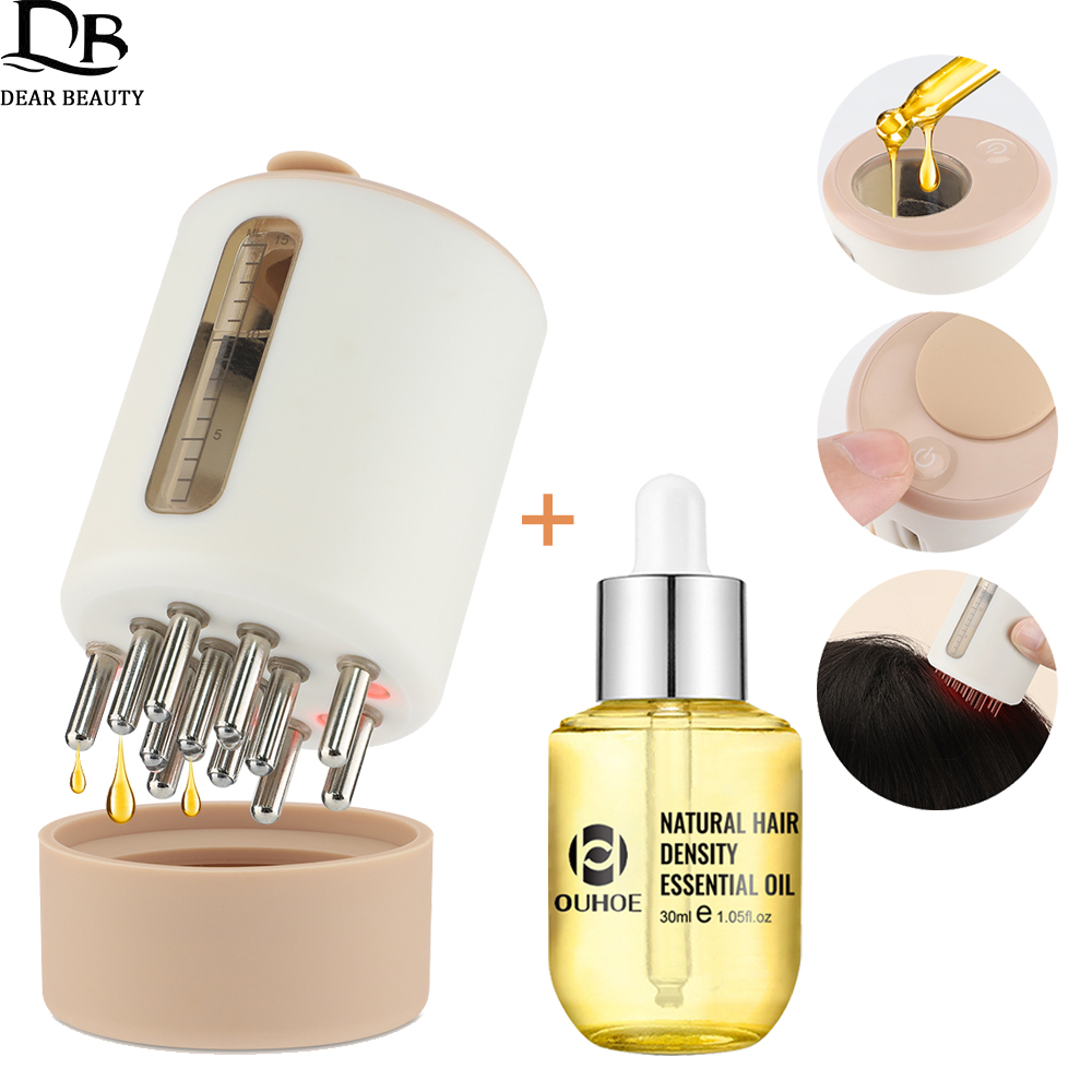 Hair Growth Serum Oil - Peine de masaje de cabeza con