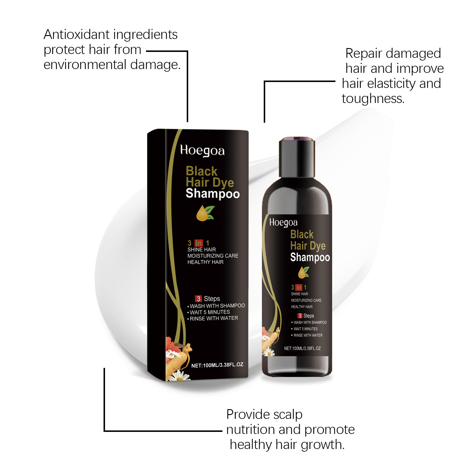 Hair Care Step - Champú Tinte Natural a Base de