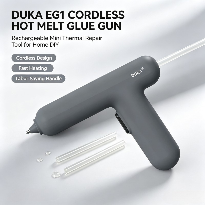 Glue Gun Hair - Pistola de pegamento termofusible eléctrica DUKA