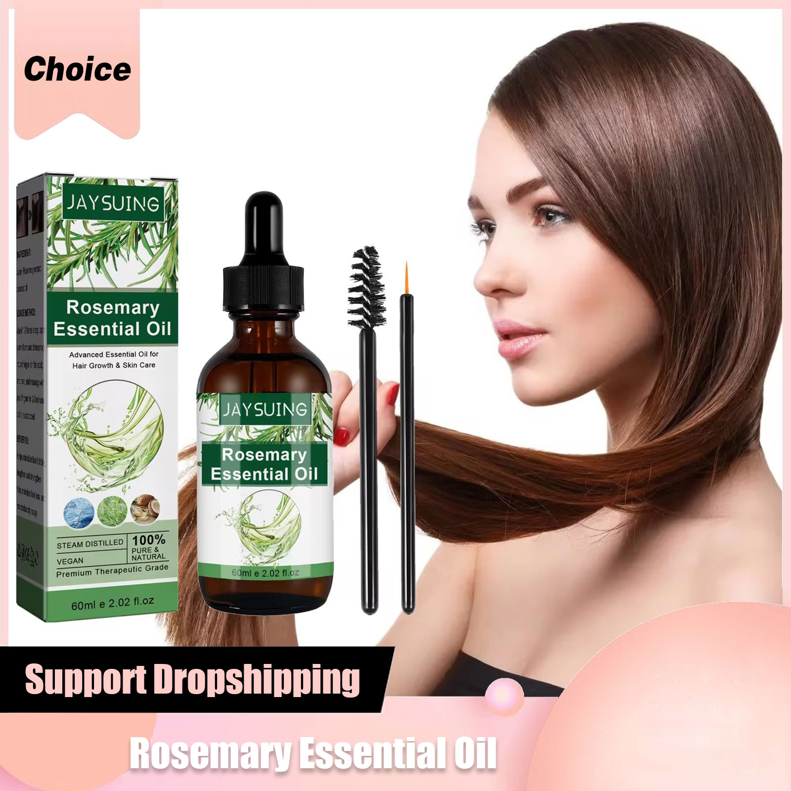 Hair Growth Serum Oil - Aceite Esencial de Romero para el