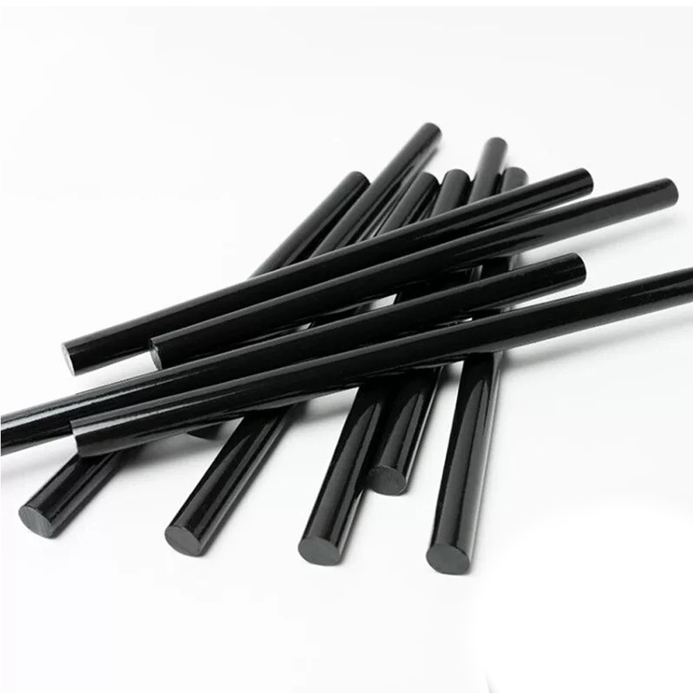 Glue Gun Hair - Barra de pegamento negro/transparente, queratina de