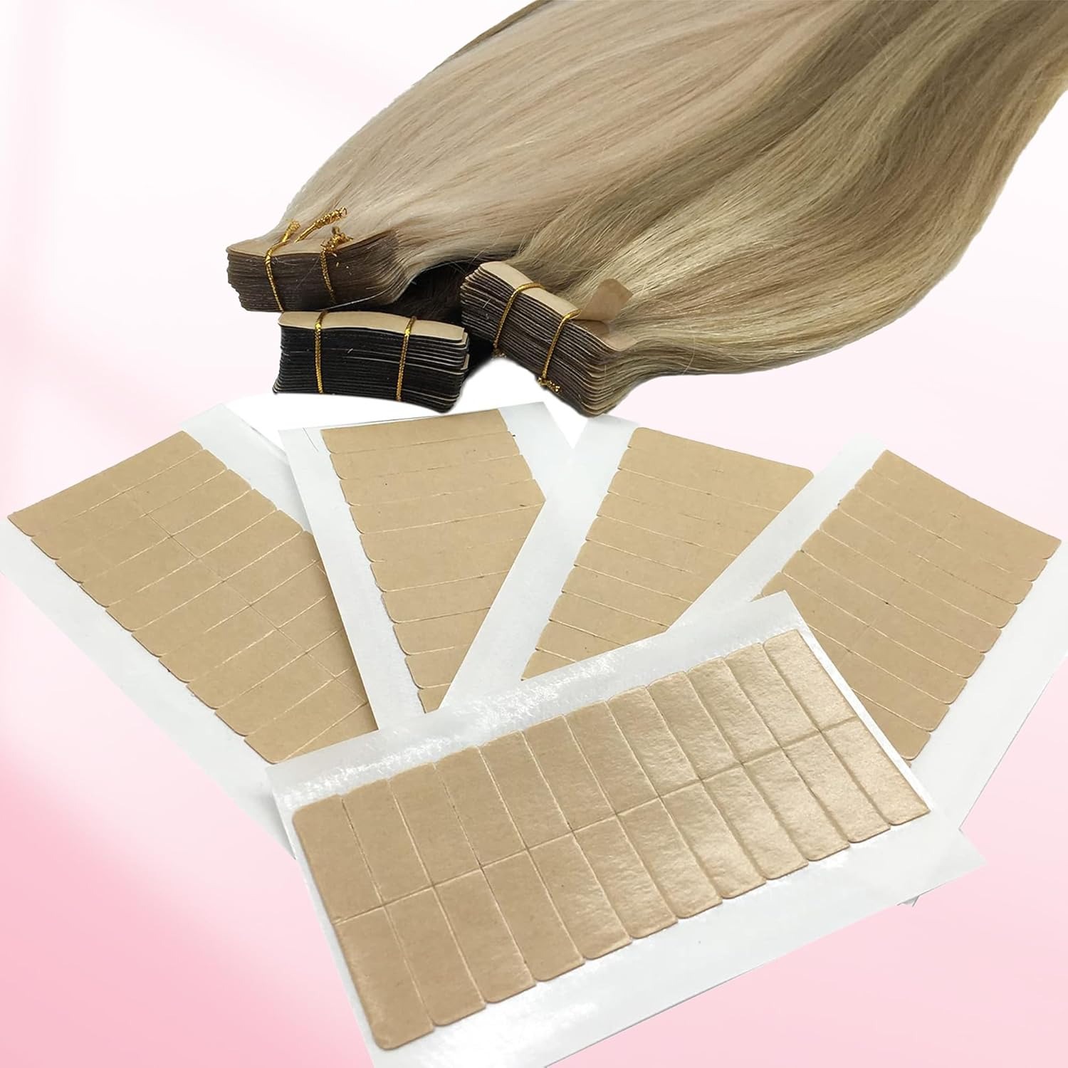 72 cintas (6 hojas) de cinta a - Hair Extension Tape In reseña y precio
