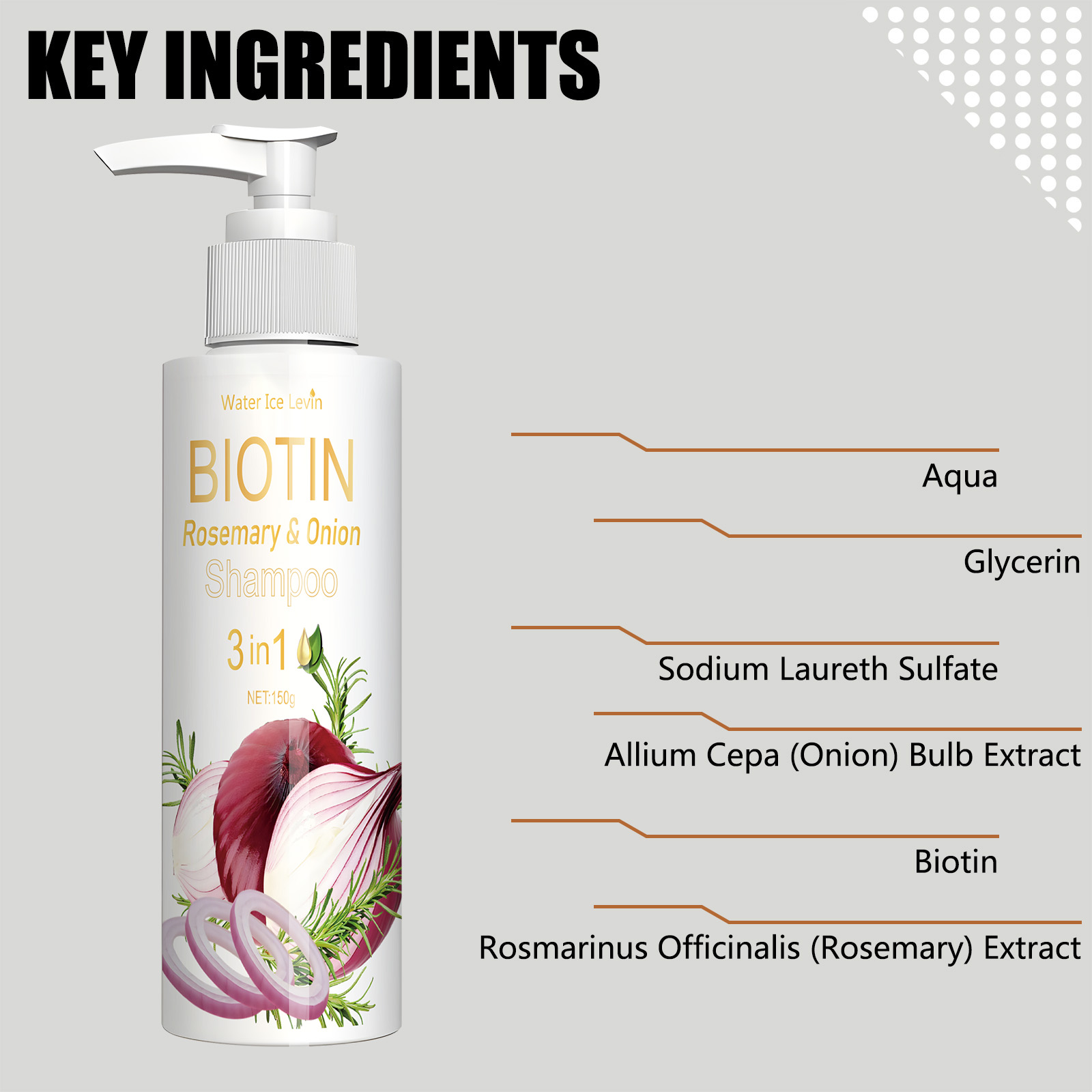 Champú 3 en 1 de biotina, rome - Biotin Shampoo Thickening reseña y precio