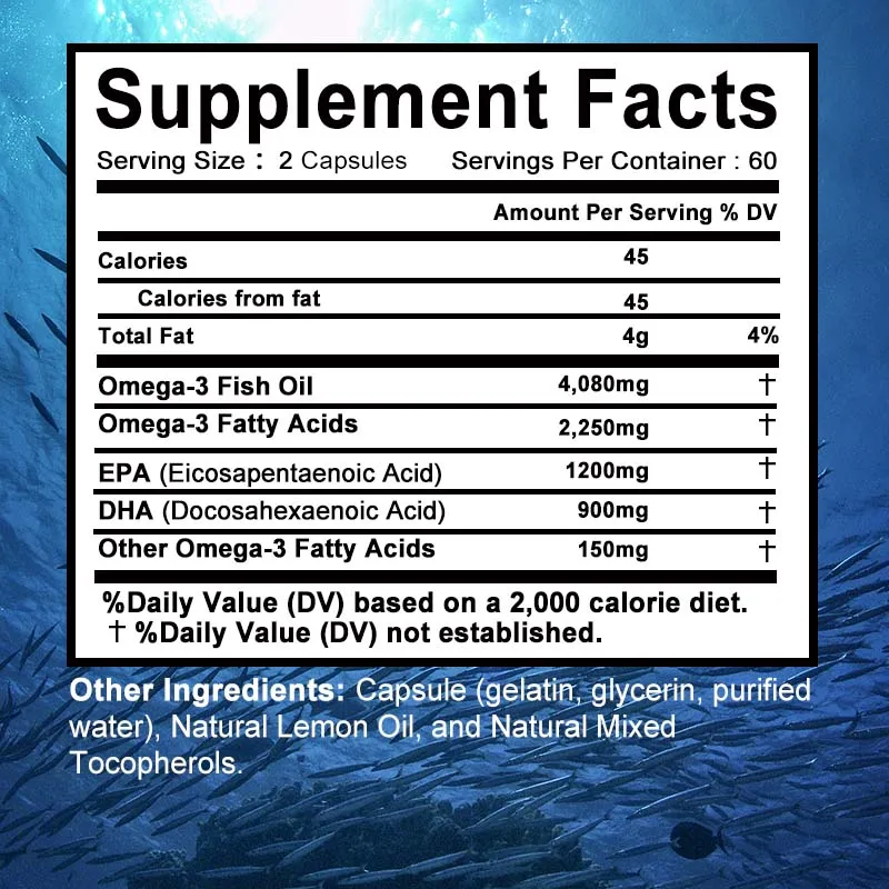 Aceite de pescado Omega 3: apo - Hair Care Capsule reseña y precio