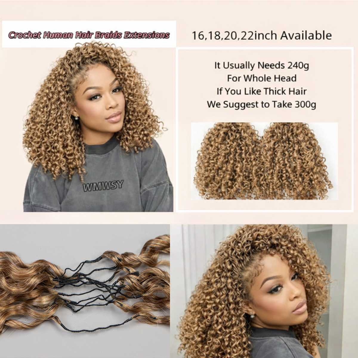 Extensiones de Cabello Humano  - Hair Care Honey reseña y precio