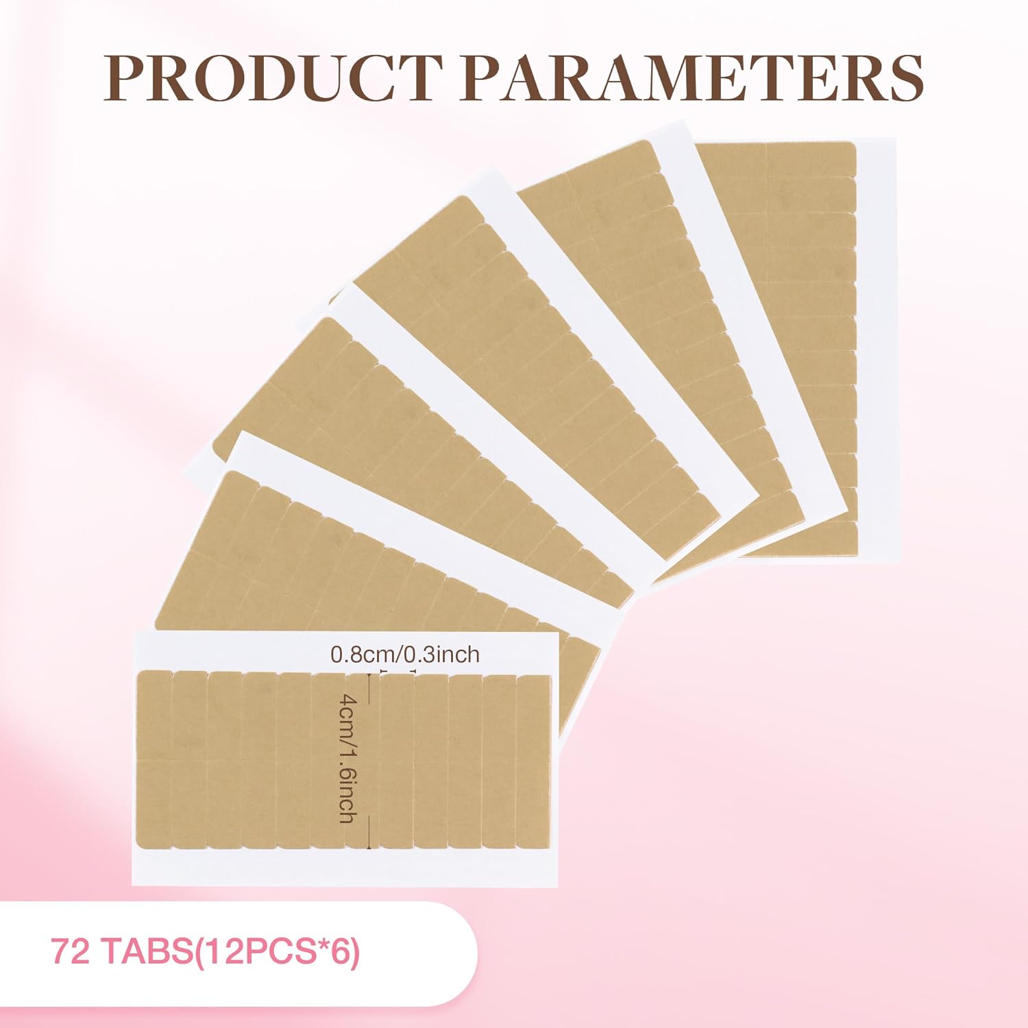 72 cintas (6 hojas) de cinta a - Hair Extension Tape In reseña y precio