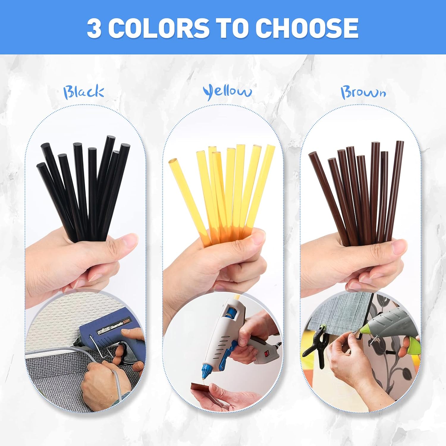 24 Uds. Palos de extensiones d - Glue Gun Hair reseña y precio
