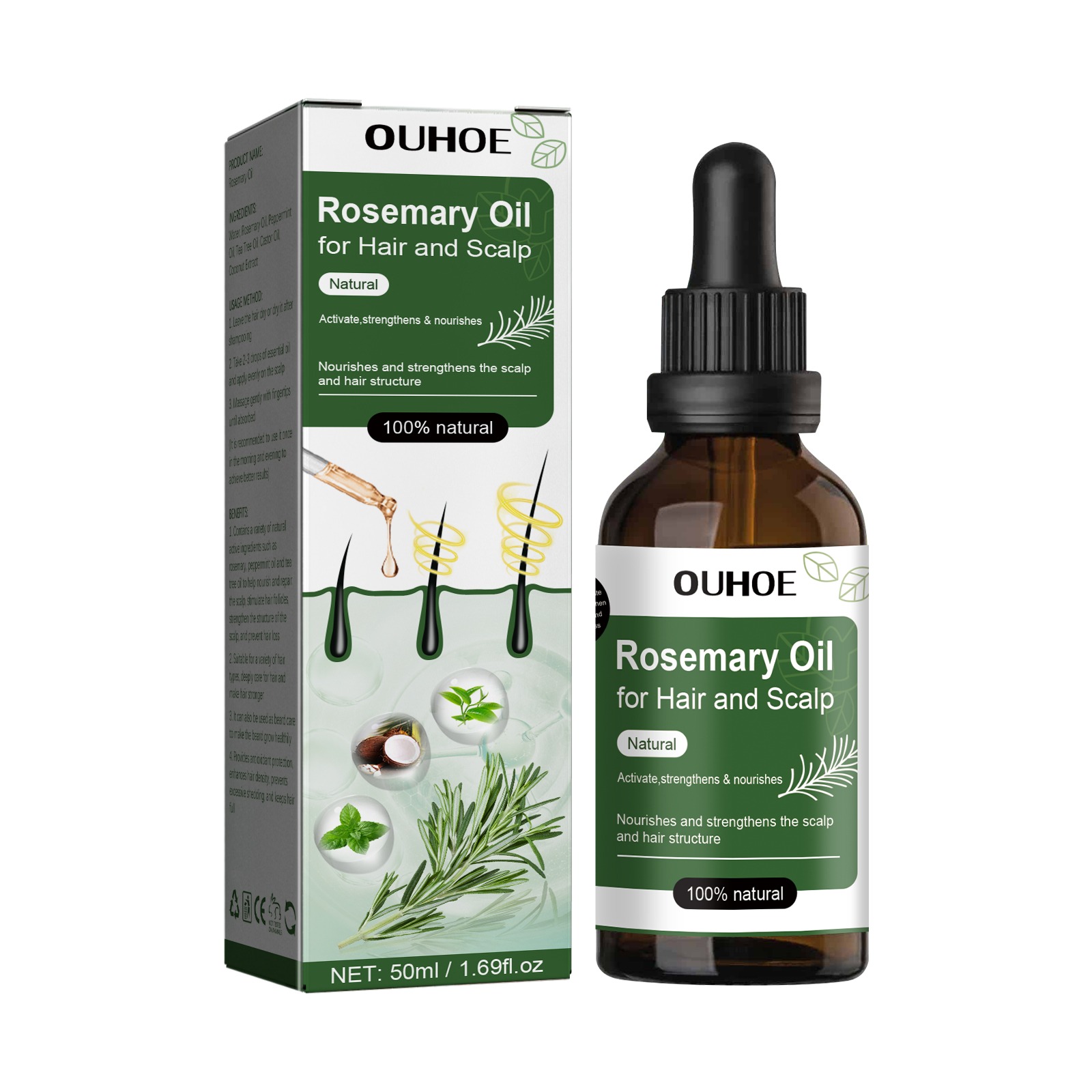 Aceite de romero para el creci - Hair Care Ouai reseña y precio