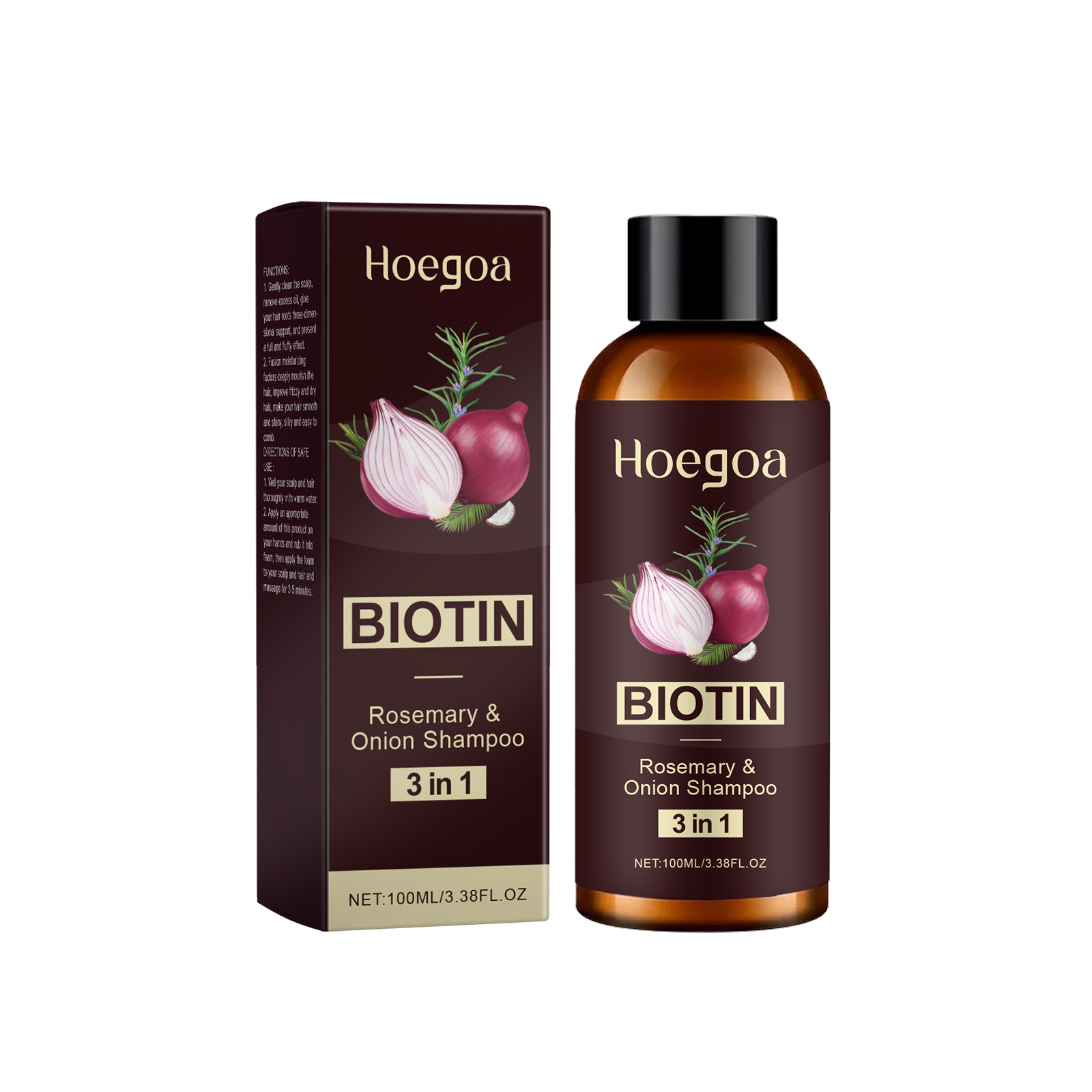 Champú de biotina de romero 3  - Biotin Shampoo Thickening reseña y precio