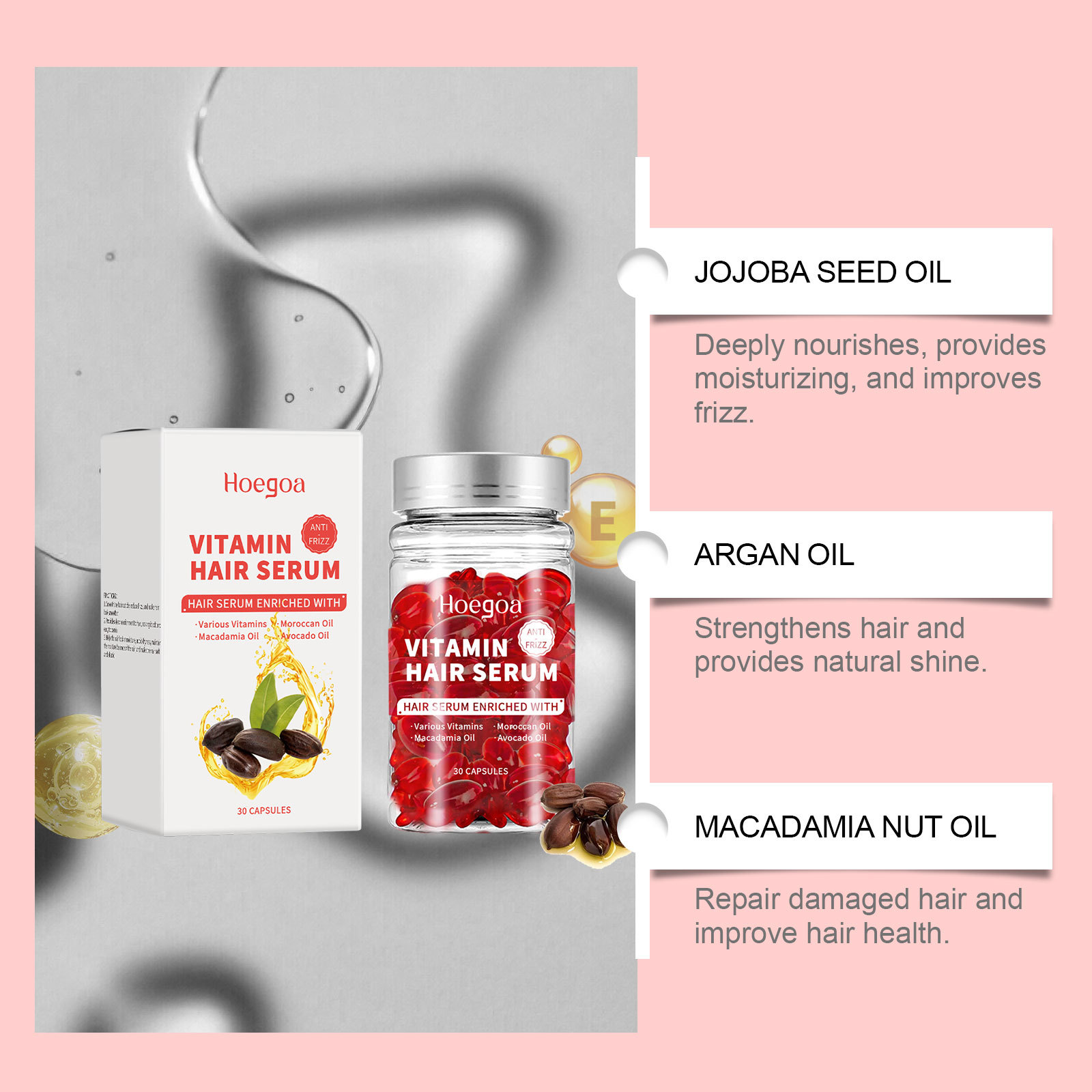 Cápsulas de suero para el cuid - Hair Growth Serum Oil reseña y precio